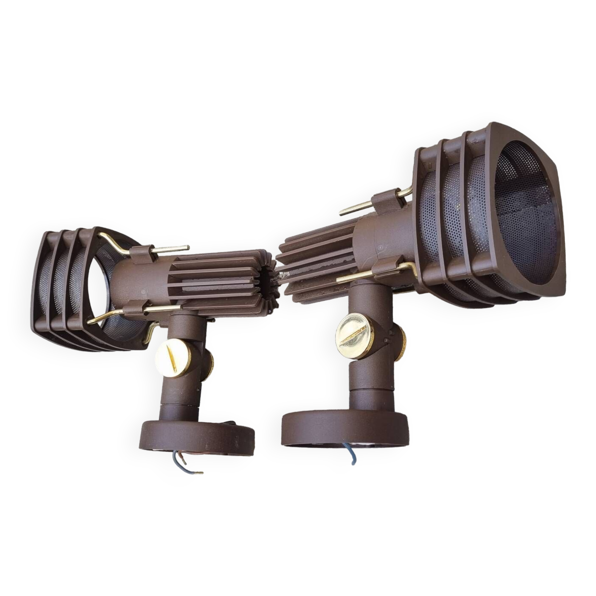 Pair of vintage wall lights from the 70s, HUSTADT LEUCHTEN