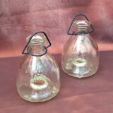 Duo wasp trap or fly-shaped glass goble