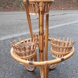 Rattan plant holder 1960
