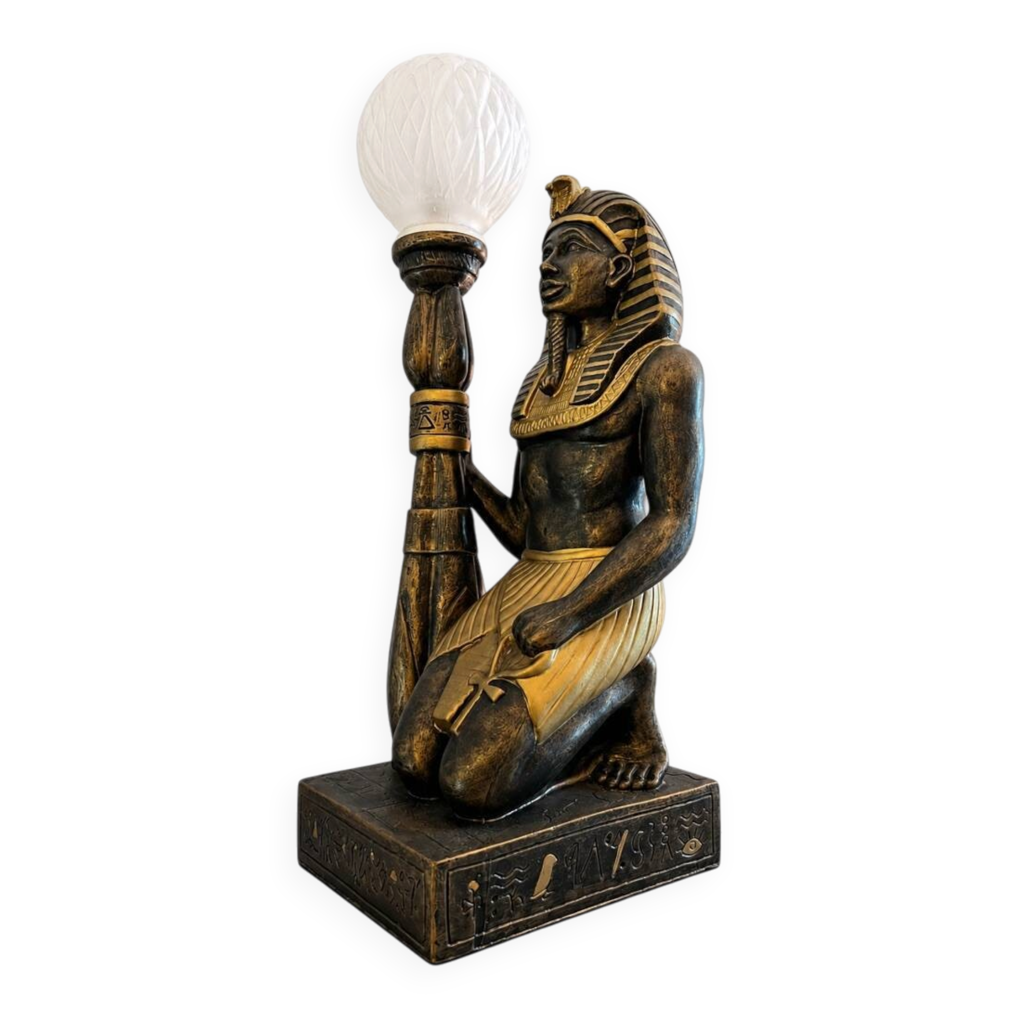 Large Egyptian lamp in the style of Tutankhamun – Vintage Egyptomania