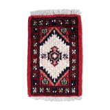 Vintage Persian carpet Hamadan handmade 40cm x 59cm 1970s