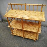 Vintage bamboo shelf