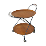 60s 70s teak serving trolley Jie Gantofta String Serving Trolley Sweden 60s