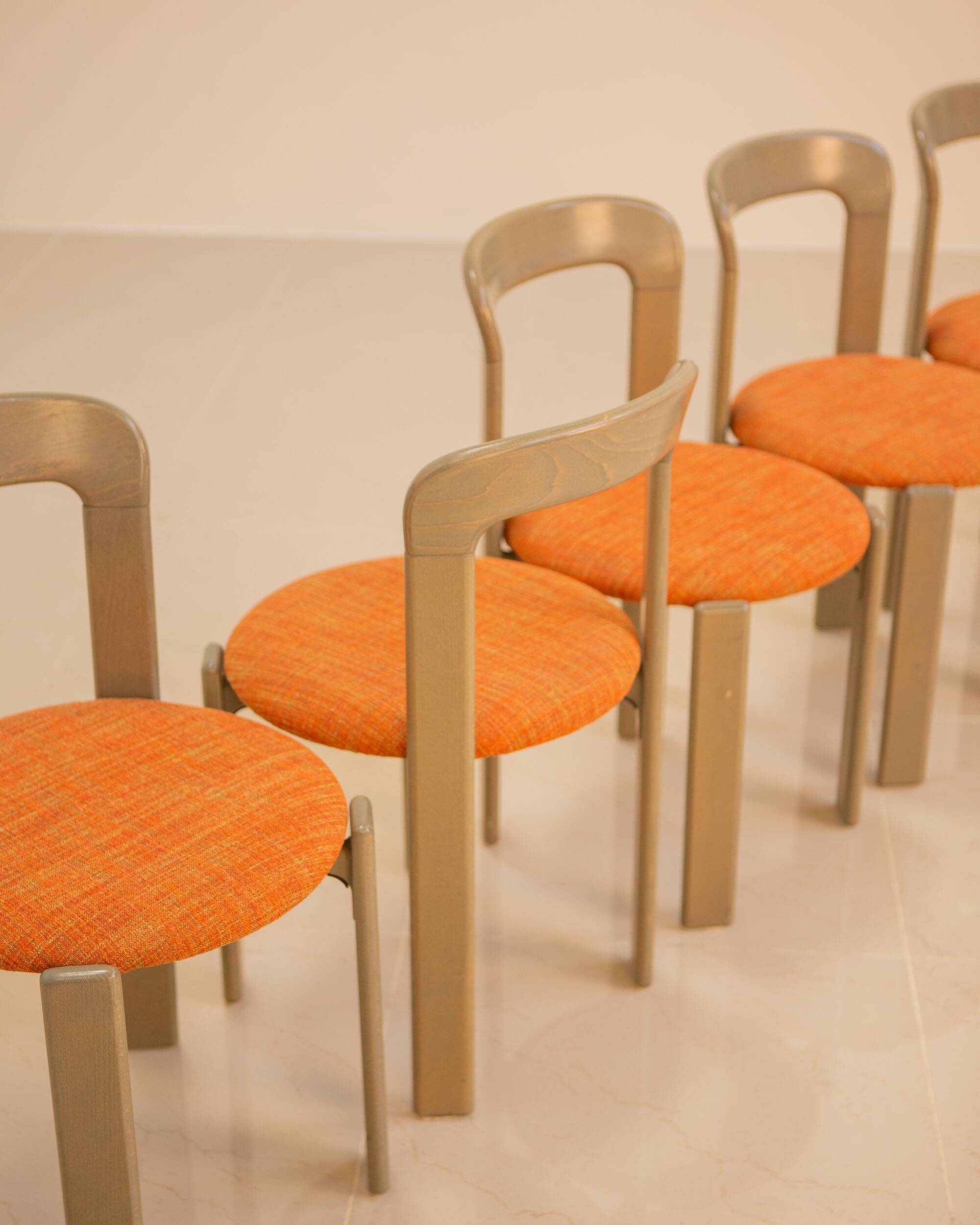 6 chairs by Bruno Rey for Dietiker 70's