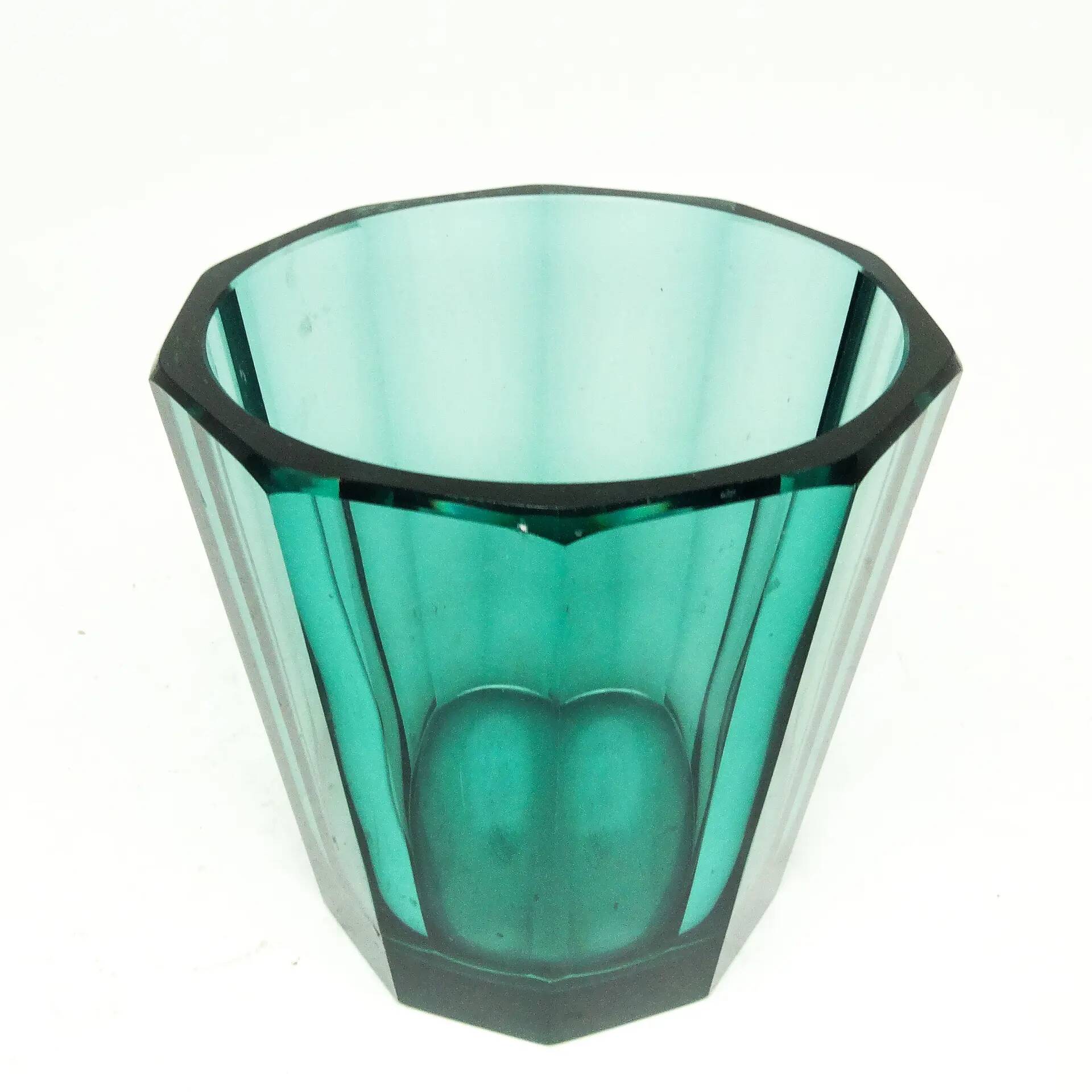 Art Deco vase, crystal, Moser, Czechoslovakia, 1930s