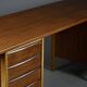 Bureau scandinave en teck et hêtre, années 1960