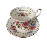 Royal Albert Cup August titled Poppy Series of the Months of the Year 1970