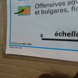 Vintage school map MDI Europe - Second War