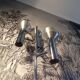 Vintage German floor lamp with 3 lights