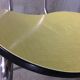 Chaise en formica jaune des années 50