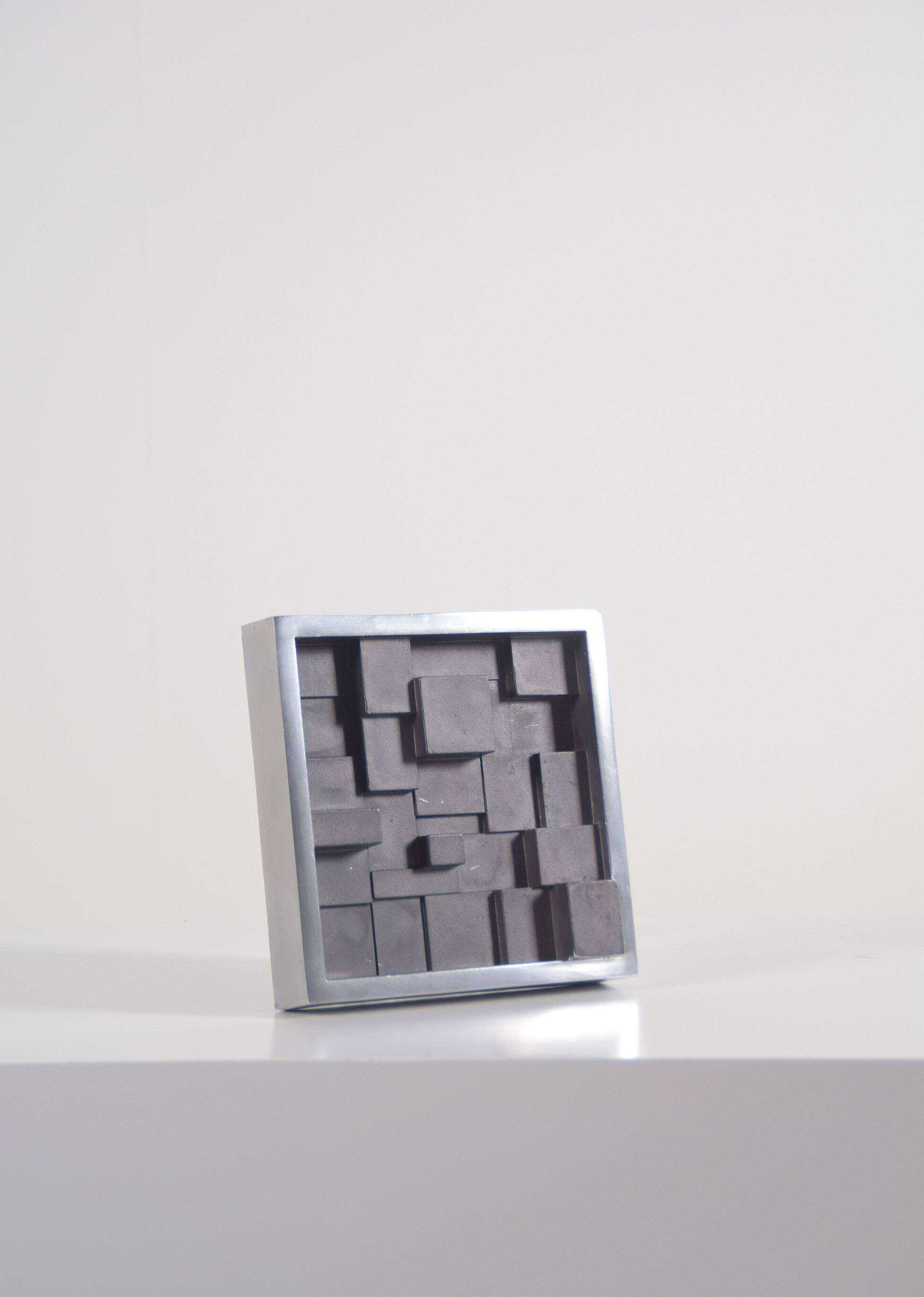 Danish Brutalist relief sculpture by Max Seidenfaden for SDS, 1970s