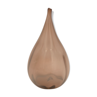 Purple blown glass vase, modern work - 20th century, 21st century