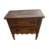 Antique solid oak chest of drawers