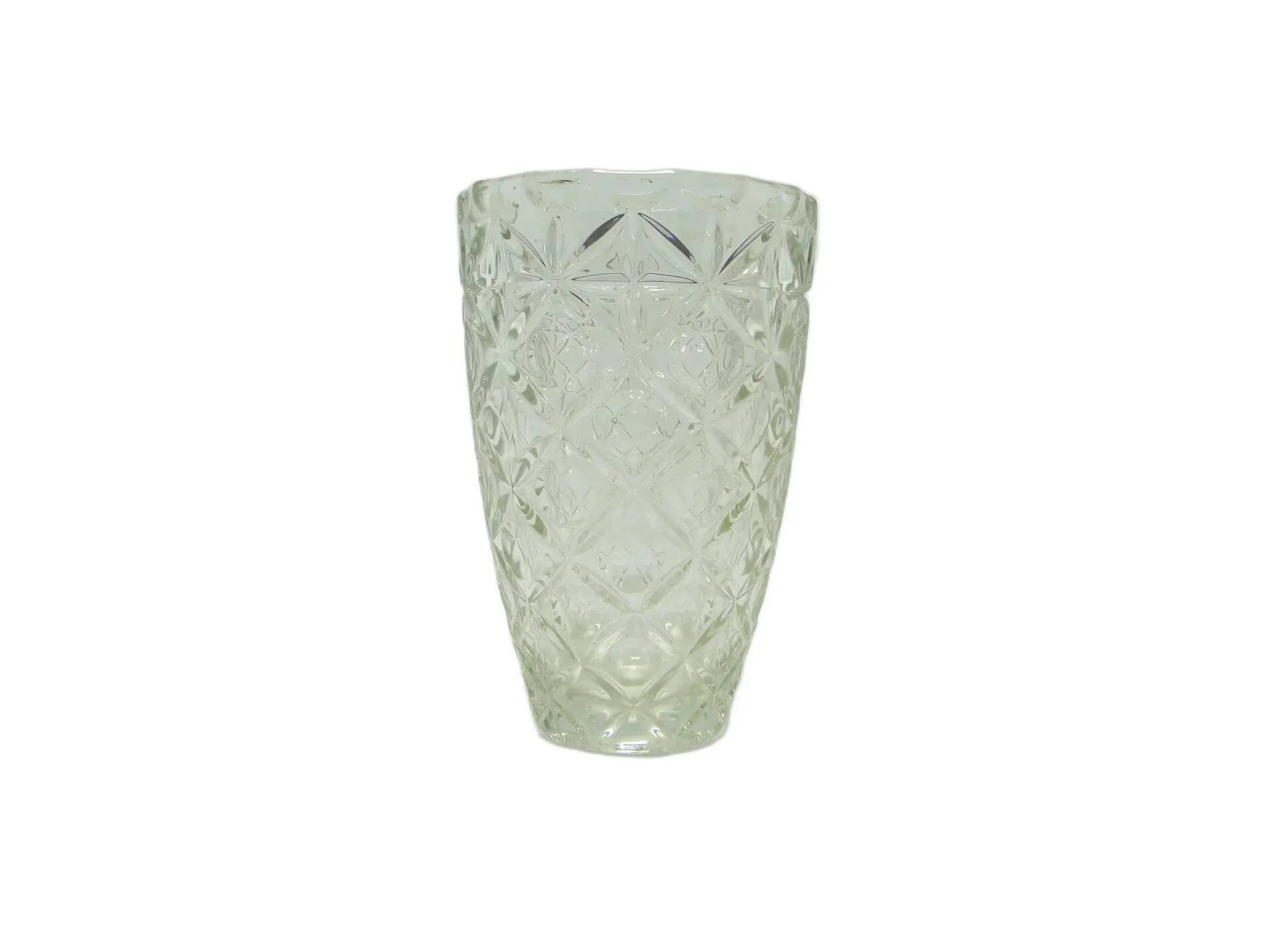 Vase, mid-century modern, glass, Huta Hortensja, Poland, 1950s