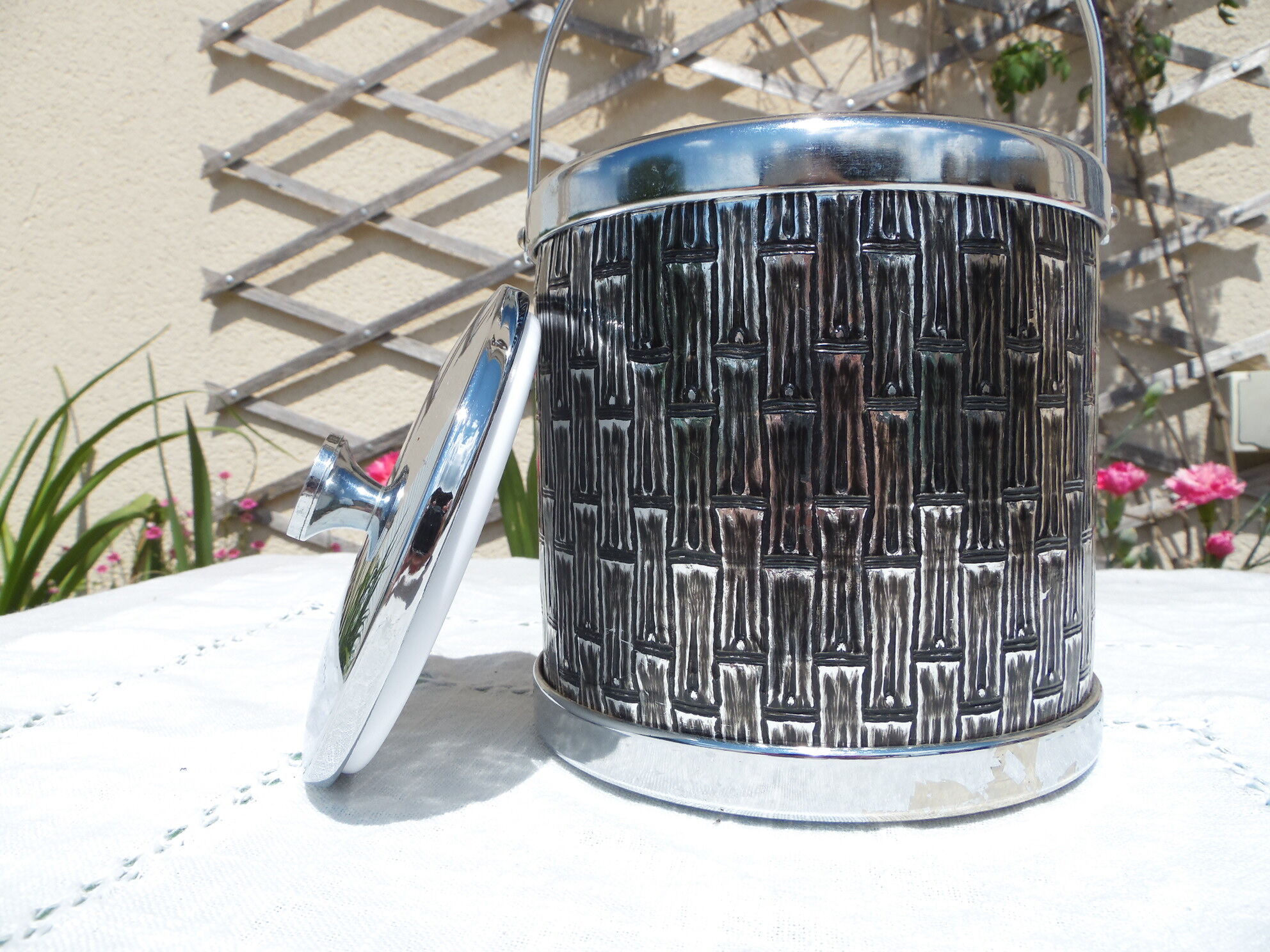 Bamboo deco ice bucket