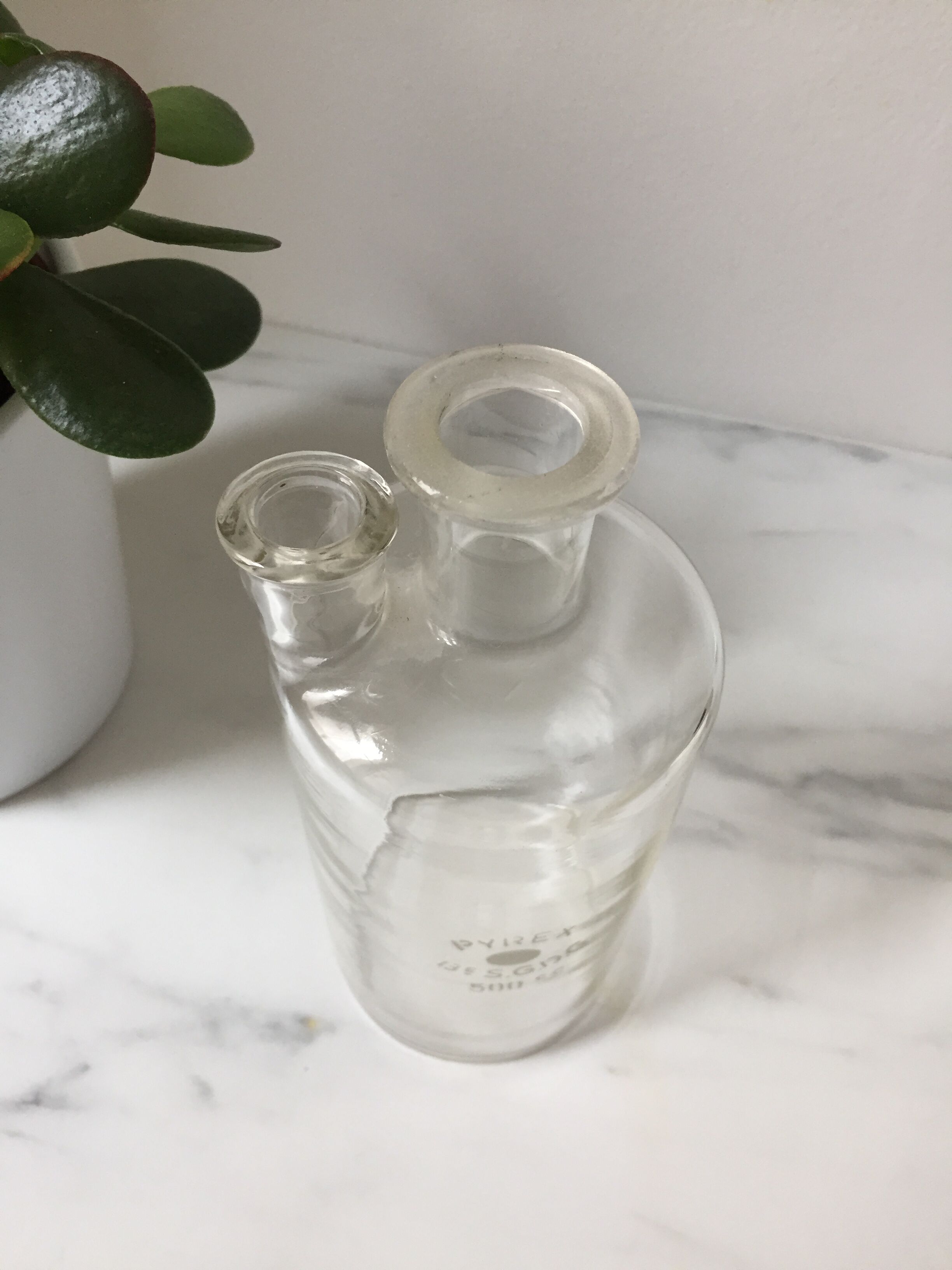 Vase pot en verre Ustensile Chimie