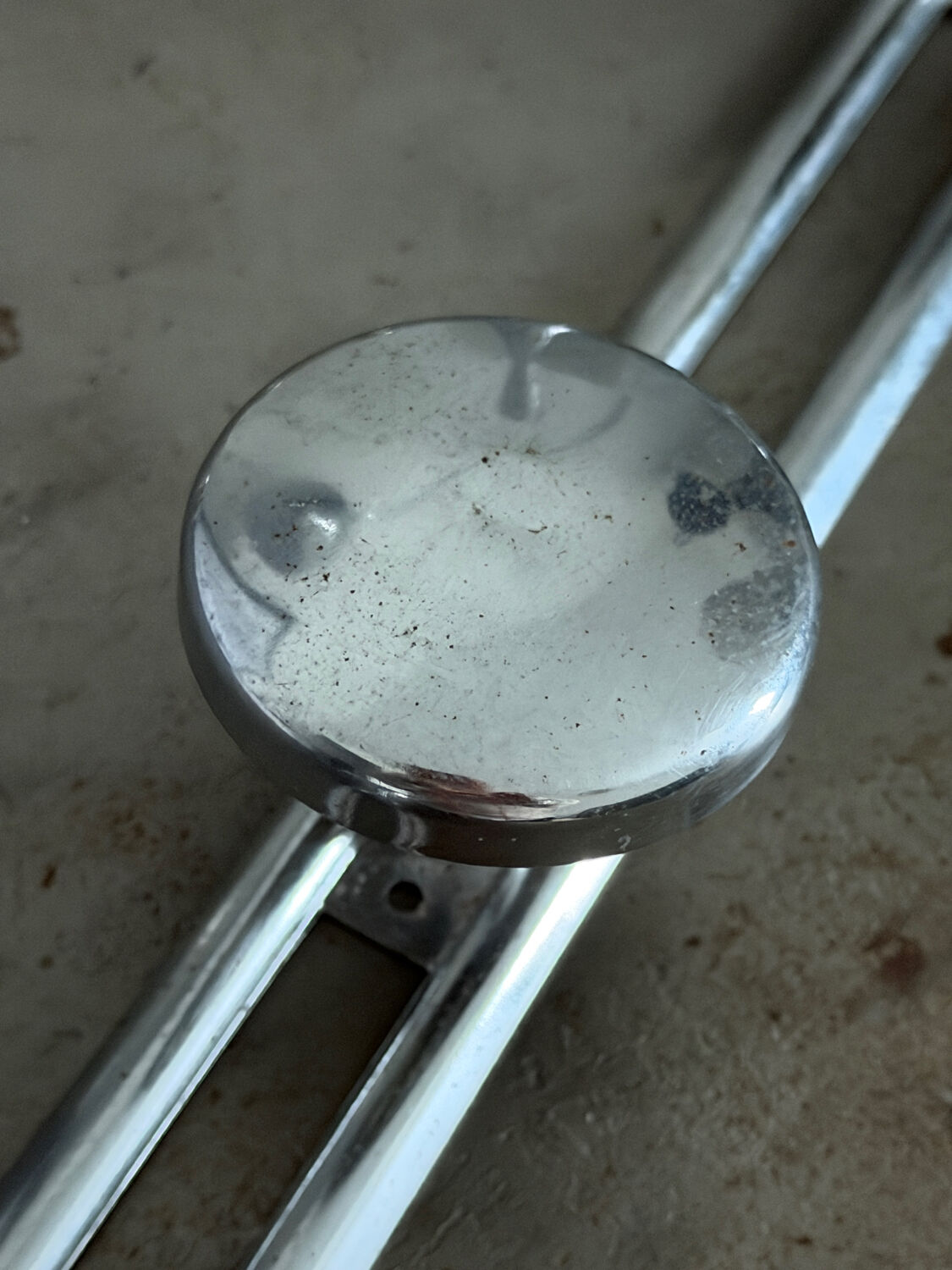 Vintage chrome wall coat rack