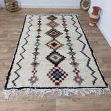 Handmade wool Berber rug 285 X 164 CM