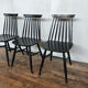 Série de 3 chaises 1950 1960