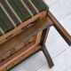 1960s, Danish 2-seater sofa, furniture wool, beech wood, original.