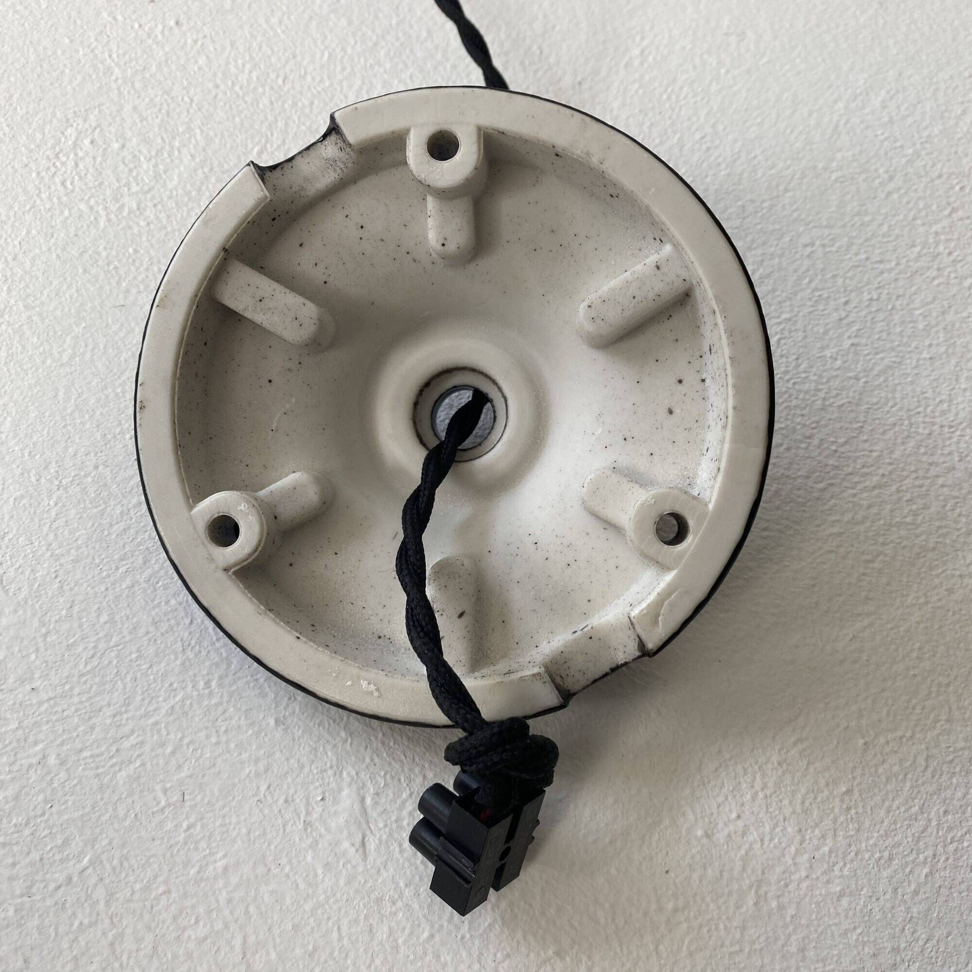 Pair of old industrial suspension lights xxl 40 cm