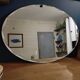 Miroir ovale biseauté art déco 84x58cm