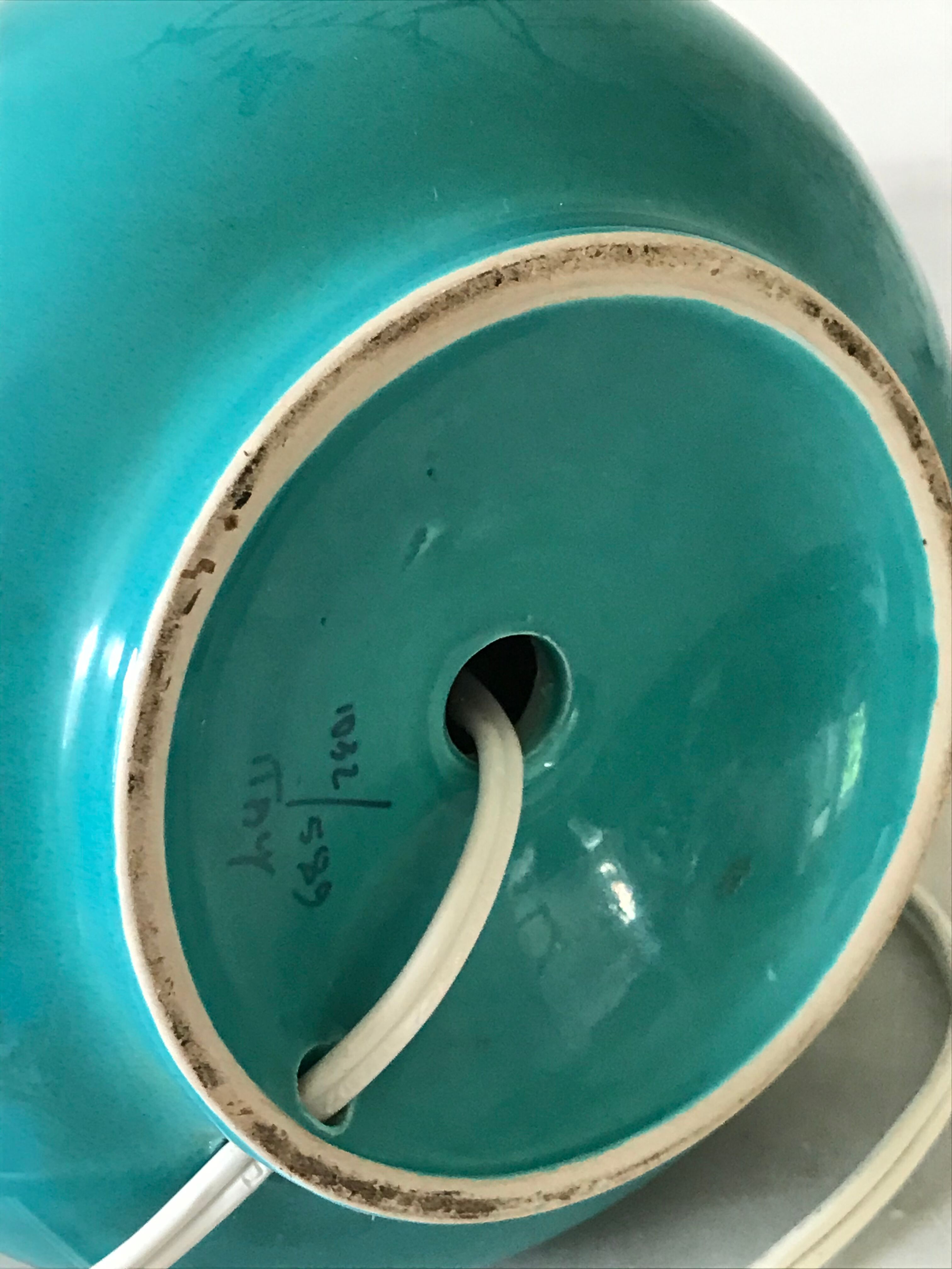 Ceramic lamp foot circa 1960