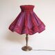 Brass lamp and silk lampshade