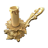 Lampe bougeoir a main laiton vintage