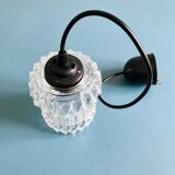 Chiseled glass suspension