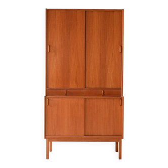 Scandinavian Teak Cabinet with Sliding Doors – Bodafors