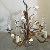 Flower wreath chandelier, 60s