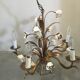 Flower wreath chandelier, 60s