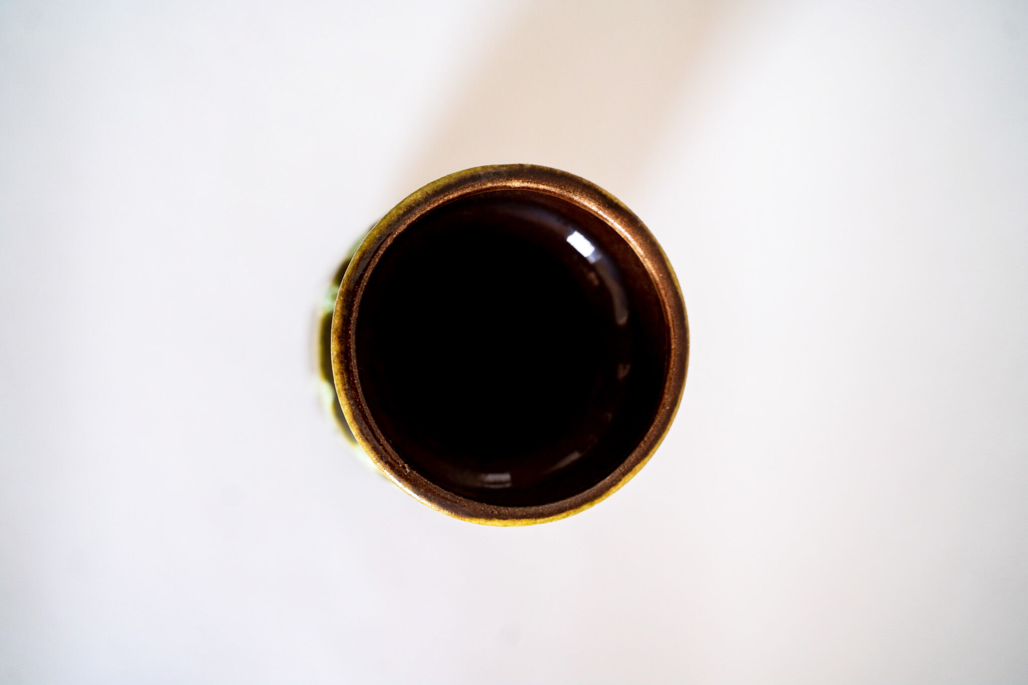 West Germany vintage green ceramic vase from West Germany, 50s