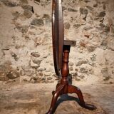 Antique Georgian tilt-top oak table from around 1800 – Round tripod side table 80 cm
