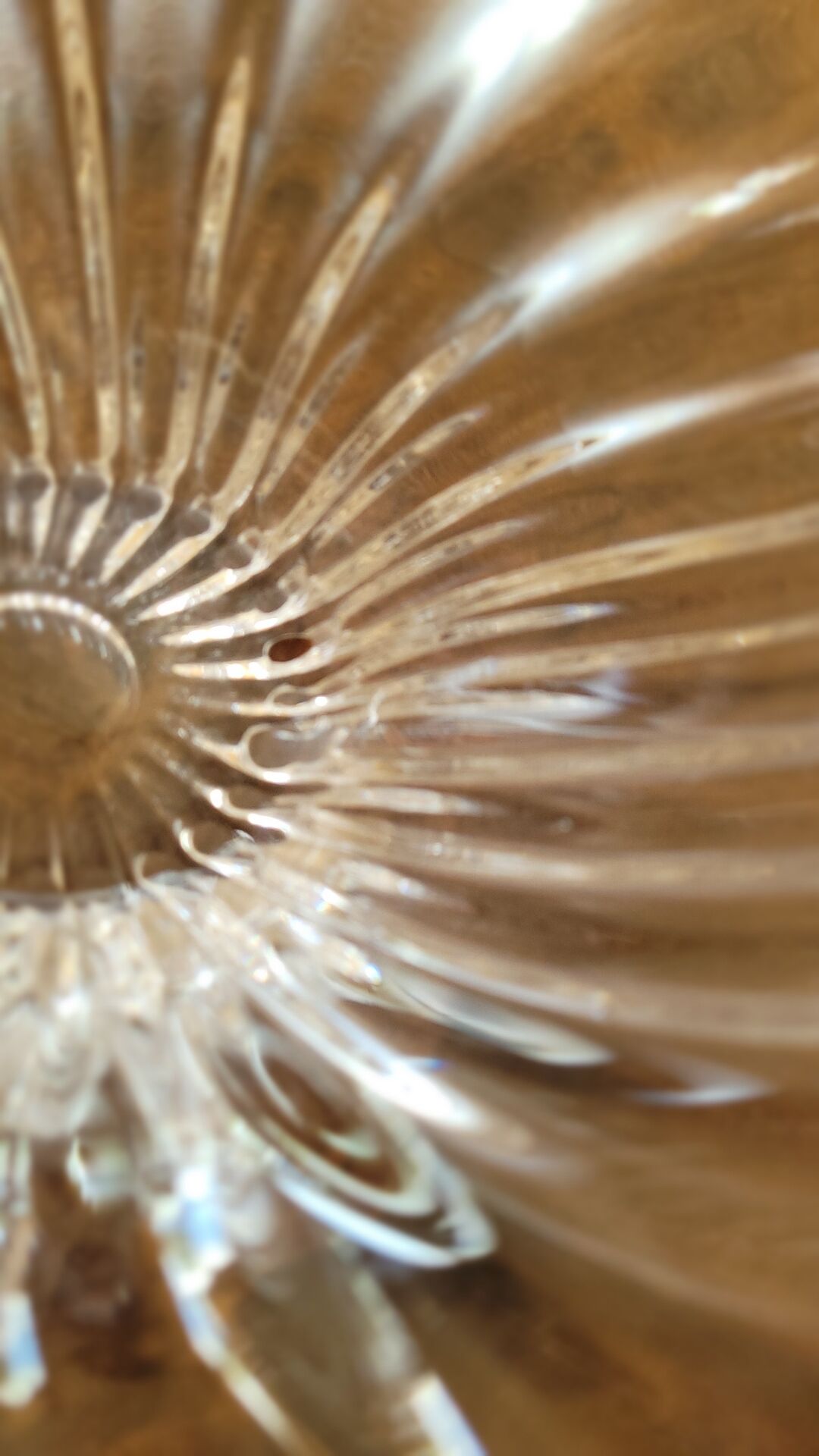 Vintage crystal art table centre vase bowl decoration basket