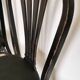 Set of 4 Vintage Black Wooden Dining Chairs: STOL Kamnik, 70s, Yugoslavia