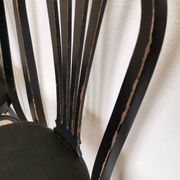 Set of 4 Vintage Black Wooden Dining Chairs: STOL Kamnik, 70s, Yugoslavia