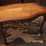 Seating stool styling colonial style solid wood sitting canne late 19th