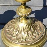 Chandelier 3 arms bronze old gold patinated