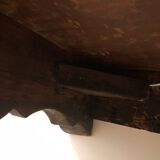 Old console in walnut and marble top