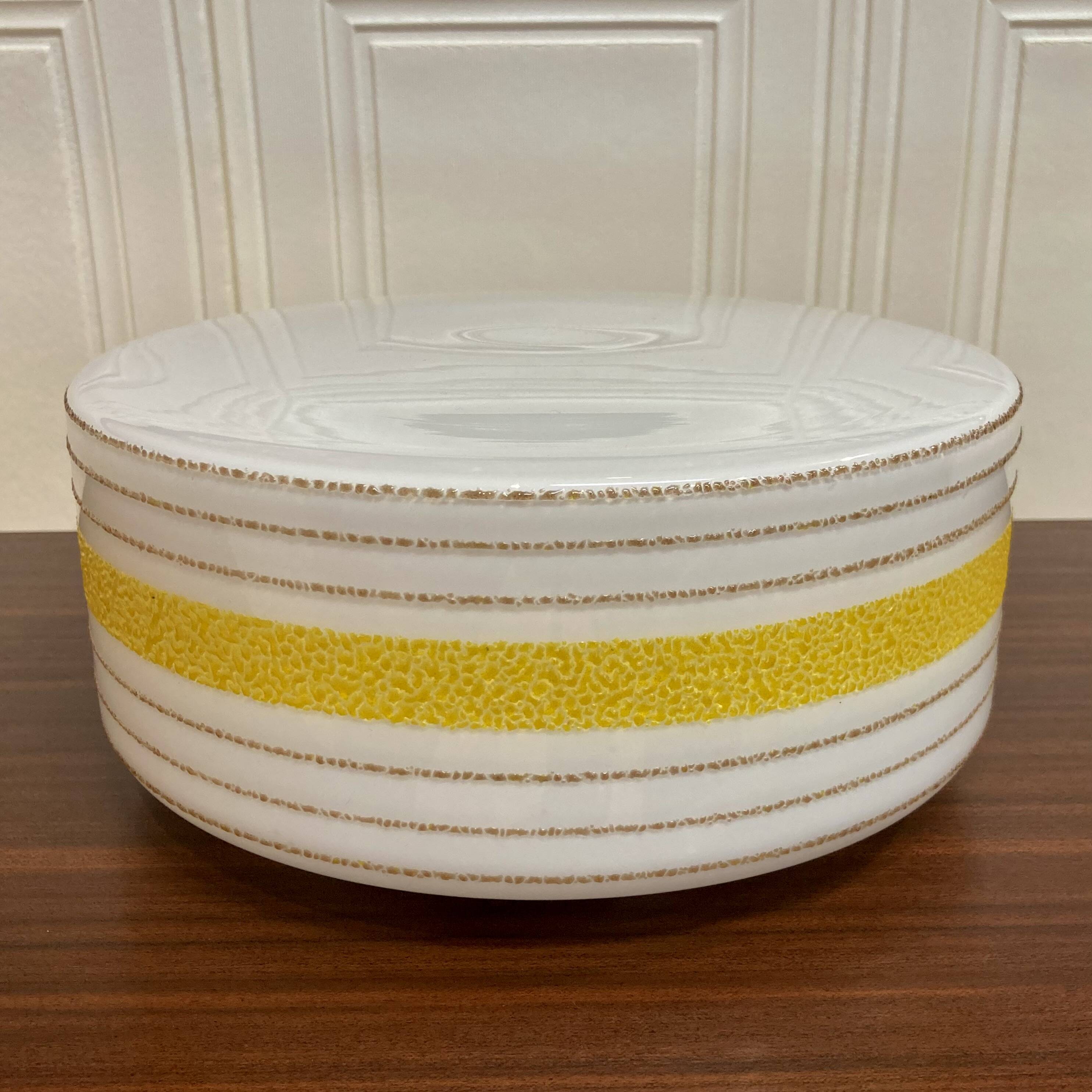 Large glass wall light Scandinavian design 1950.