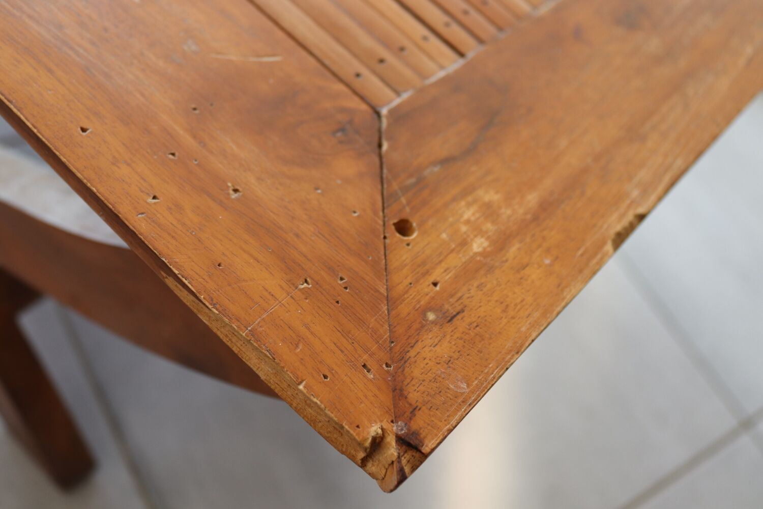 Table basse vintage en bois