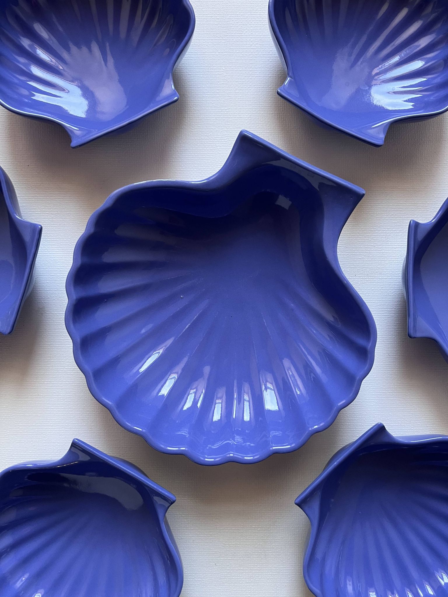 Service céramique forme coquillage
