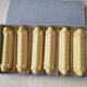 Box of 6 vintage knife holders in yellow ceramic