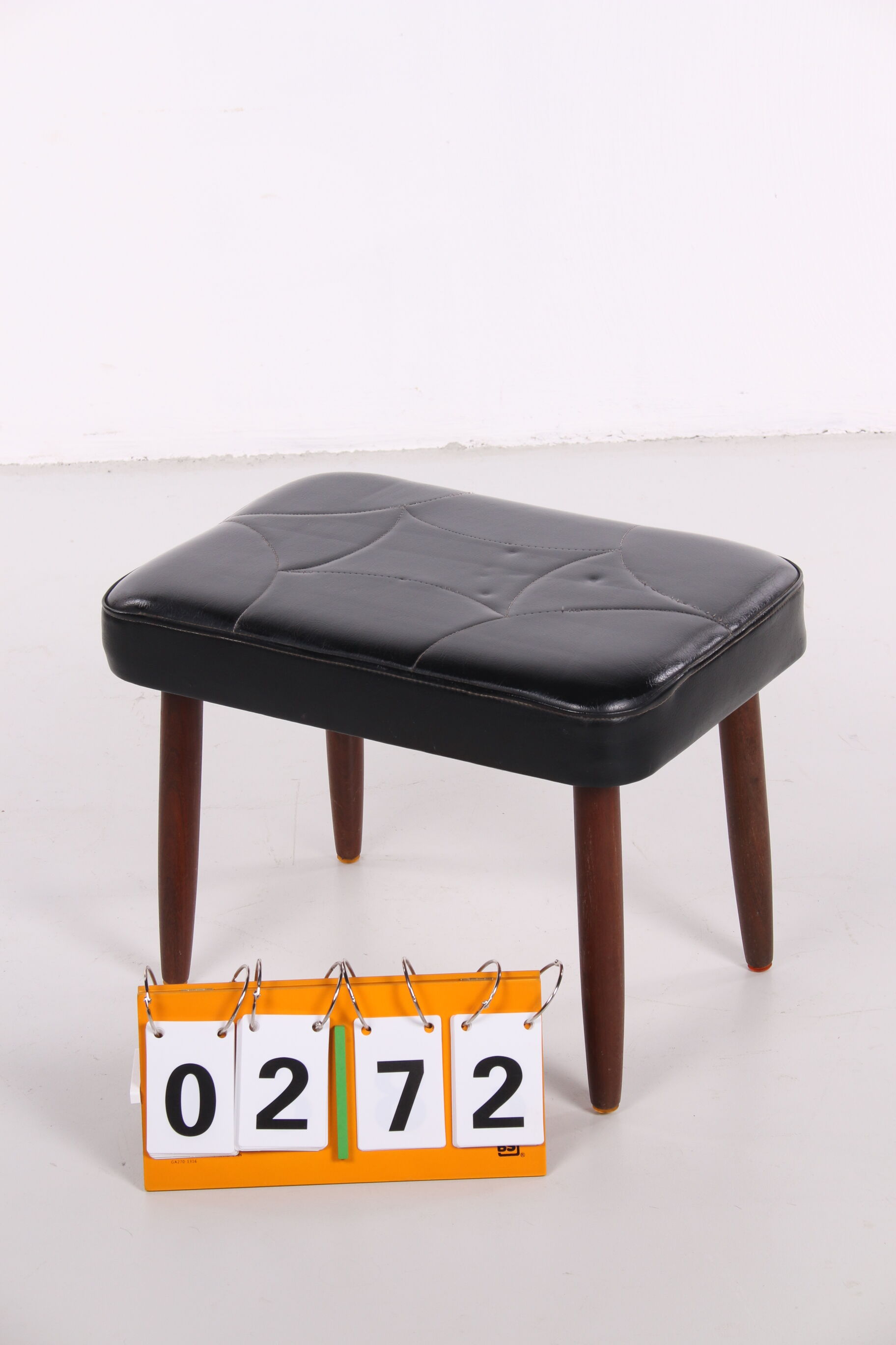 Danish vintage pouf or stool from the 1960s