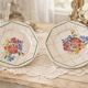 Paire de plats anciens en faïence de Choisy-le-Roi