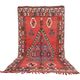 Red Vintage Moroccan rug 186 x 362 cm - Berber Wool Rug - Handmade Rug Boho