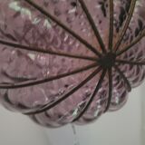 Blown glass ball chandelier