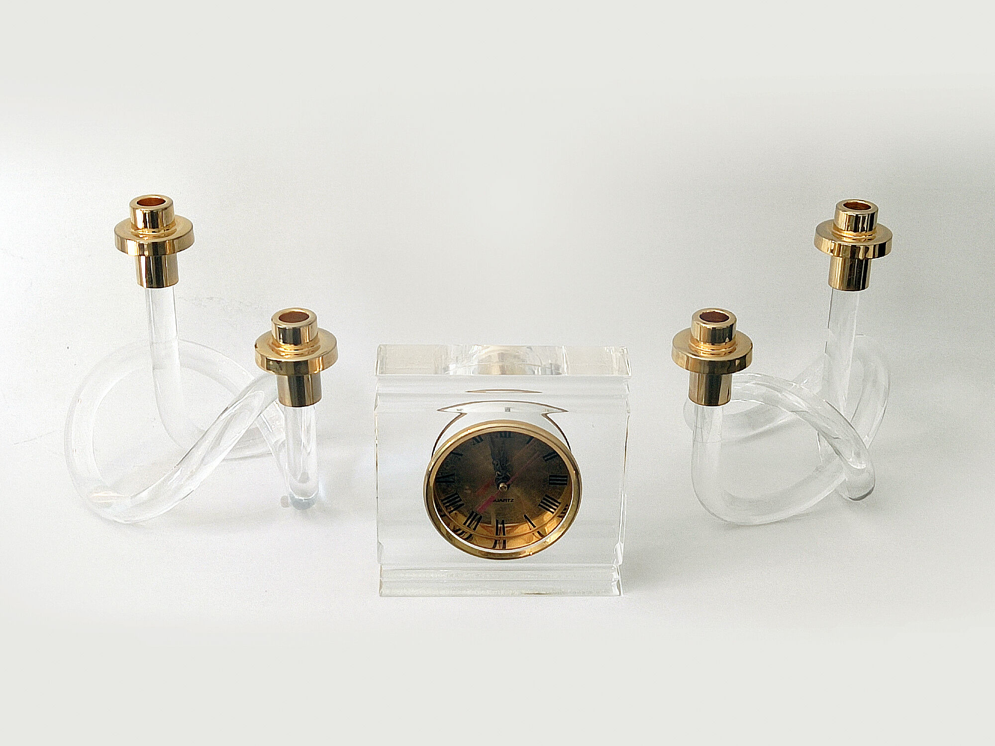 candlestick set & clock Dorothy C. Thorpe